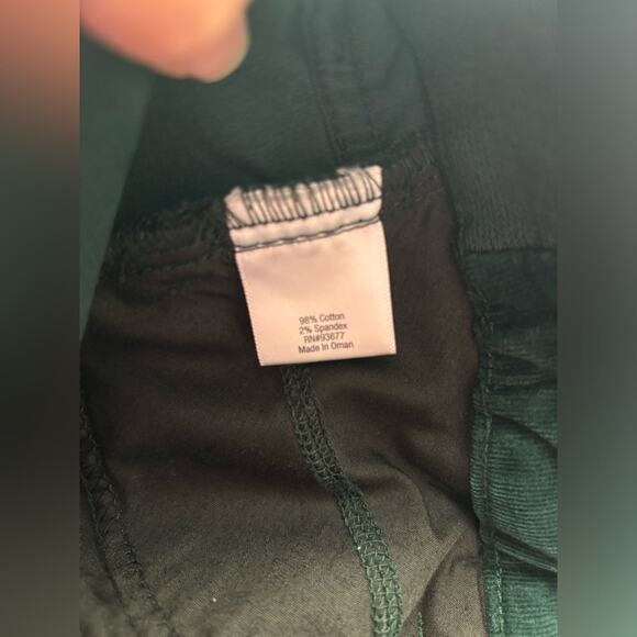 St Johns Bay Women's 8 Retro 90's Y2K Green Festival Hippie Corduroy Pants - Picture 3 of 11